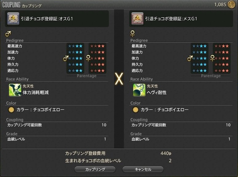 チョコボレース カップリング Ff14 Online Wiki